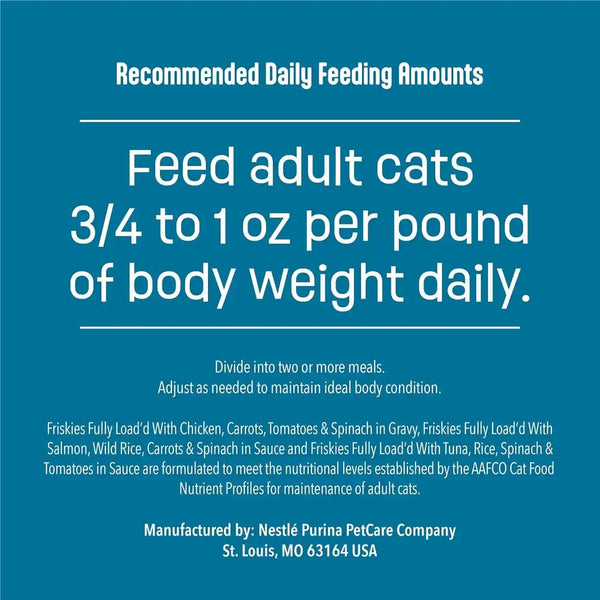 Purina Friskies Fully Load’D Wet Cat Food Variety Pack with Chicken, Salmon, or Tuna in Wet Cat Food Gravy - 5.5 Ounce (Pack of 12)7