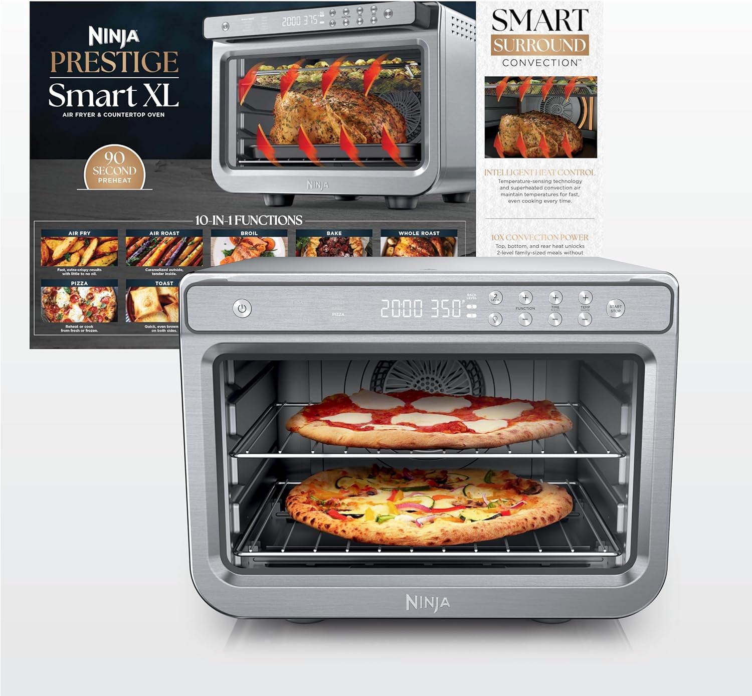 ninja-prestige-smart-xl-countertop-oven-10-in-1-stainless-steel-dt501-bakes-20-cookies-fits-12-lb-turkey-air-fry-bake-toast-pizza-reheat-1800w