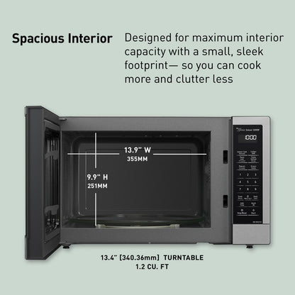 Panasonic NN-SN67KS Microwave Oven, 1.2 Cu.Ft, Stainless Steel/Silver4