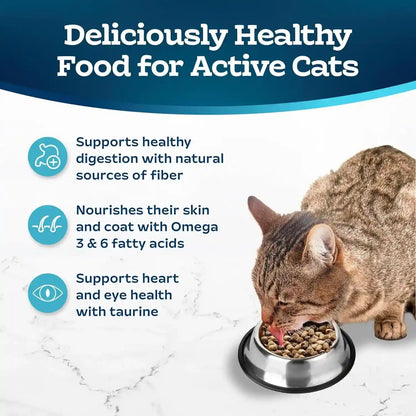 Blue Buffalo Tastefuls Active Cat Dry Cat Food, Made in the USA with Natural Ingredients, Chicken & Brown Rice Recipe, 3-Lb. Resealable Bag4