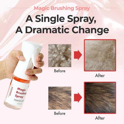 JAYU PET Magic Brushing Spray for Dogs (5.8Fl Oz, 170Ml) | Fur Detangler & Dematting Solution, Hypoallergenic Deodorizer, Conditioner & Itch Relief, Shining & Grooming Spray3