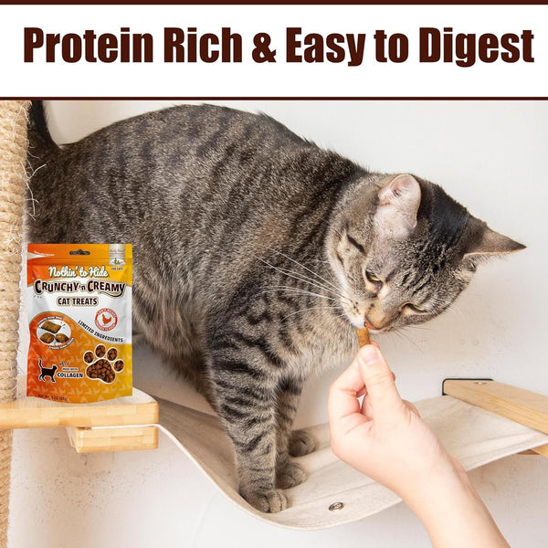 Fieldcrest Farms Collagen Cat Treats, Chicken, Crunchy & Creamy, 3 Oz Pouch | Supports Skin, Coat & Joints, High Protein, No Wheat or Soy, Great for Training & Rewards, All Life Stages5