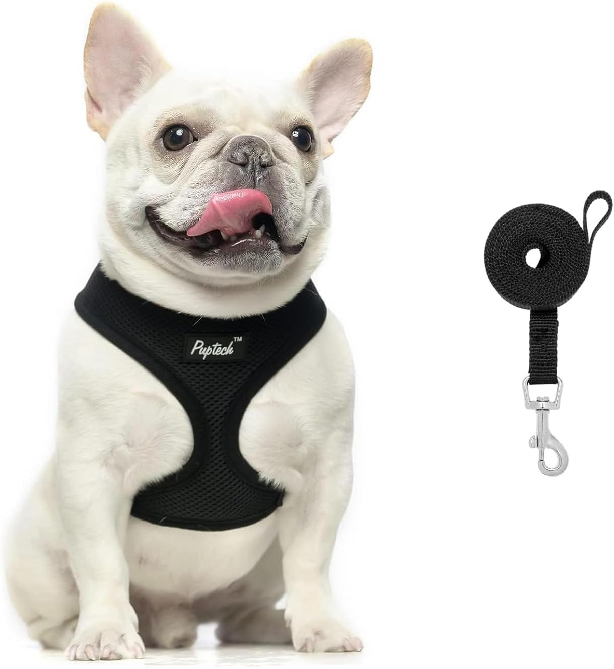pupteck-soft-mesh-dog-harness-small-sized-and-leash-set-pet-puppy-cat-comfort-padded-vest-no-pull-harnesses-beige-s