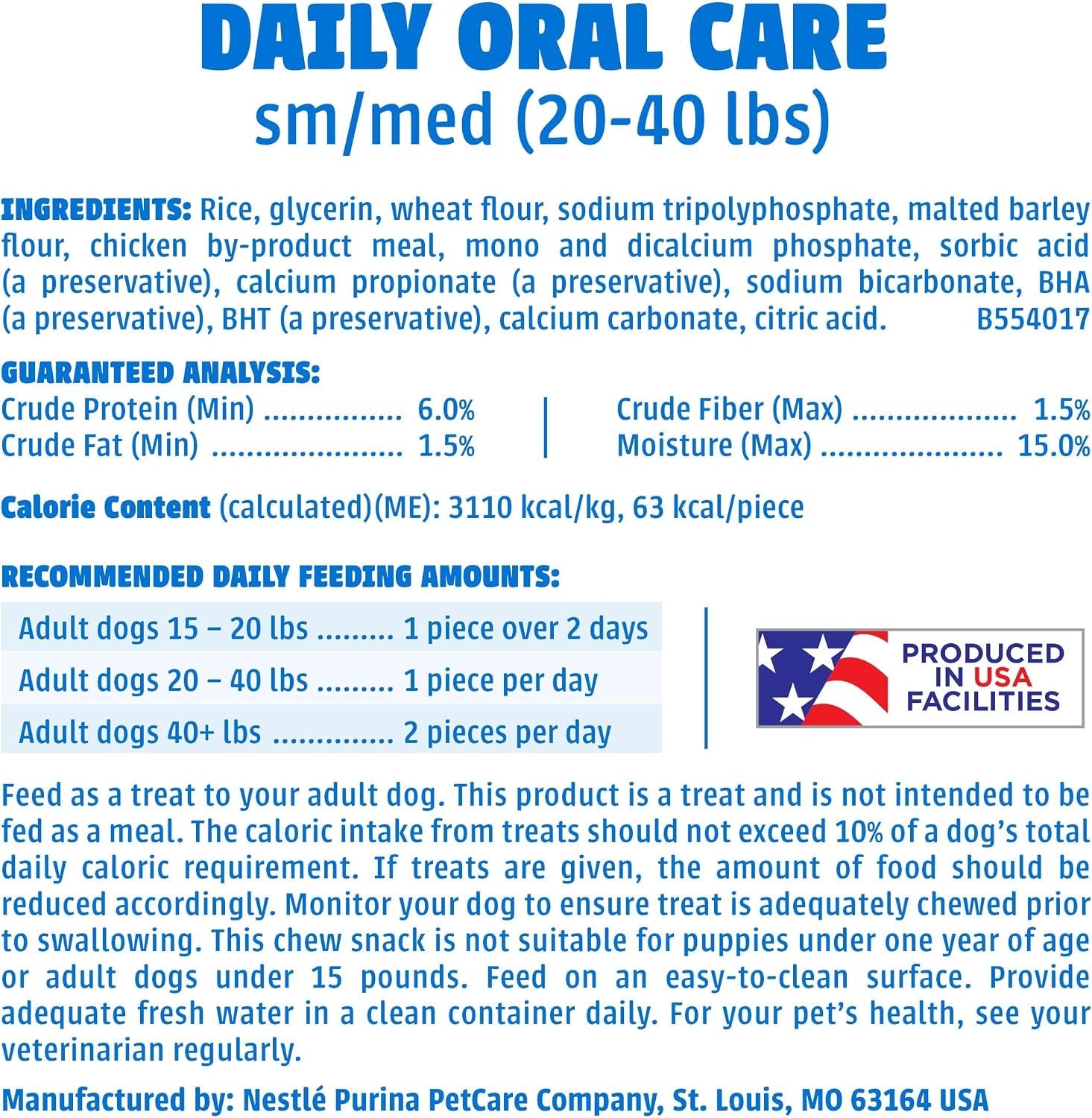dentalife-purina-daily-oral-care-dental-dog-treats-small-medium-60-ct-for-small-and-medium-dogs-20-40-lbs-chicken-flavored-dental-chews-freshen-breath-and-fight-tartar-buildup-made-in-the-usa