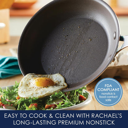Cook + Create Aluminum Nonstick Cookware Set, 10-Piece, Agave Blue8
