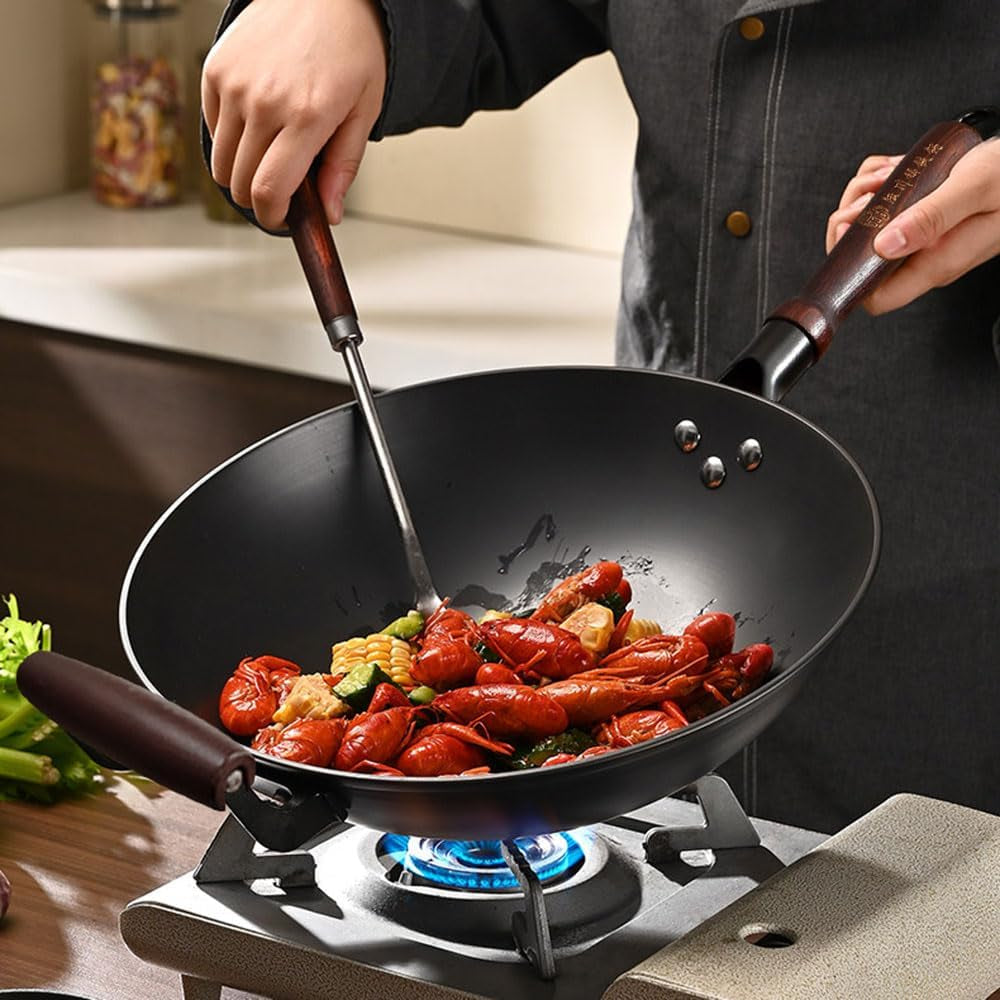 13-inch-black-cast-iron-wok-pan-round-bottom-with-wooden-handle-use-on-gas-stove-campfire-open-fire-stir-fry-physical-non-stick