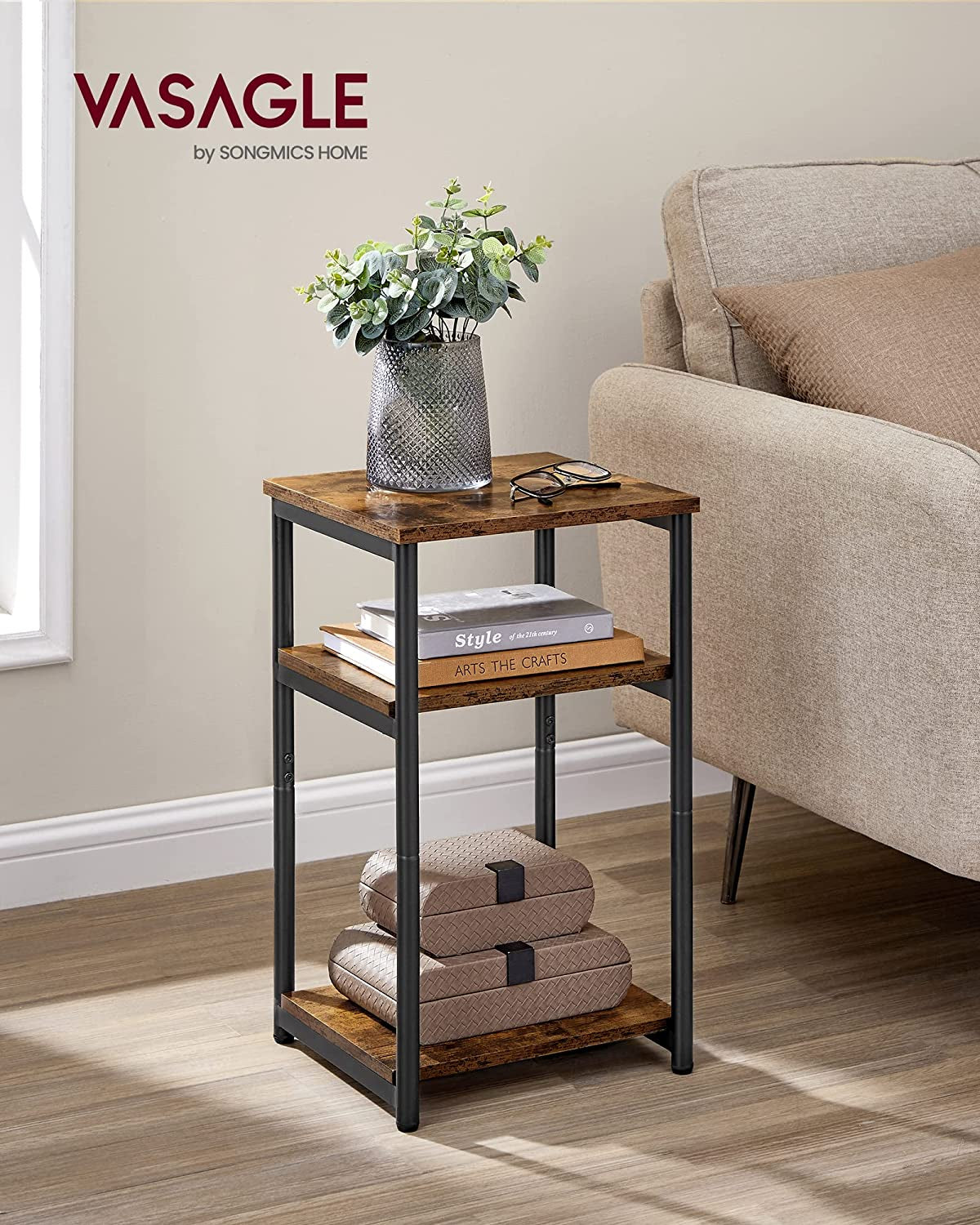 vasagle-side-table-small-end-table-tall-nightstand-steel-frame-for-living-room-bedroom-office-bathroom-rustic-brown-and-ink-black-ulet273b01