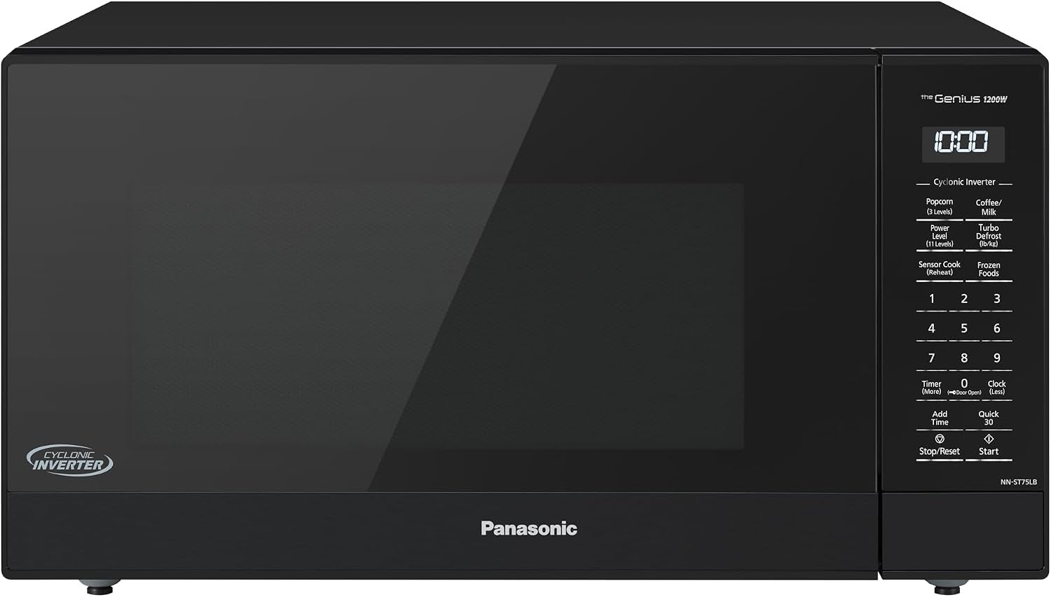 panasonic-nnst75lbc-family-size-genius-cyclonic-inverter-1200-w-microwave-oven-15-auto-cook-menus-child-lock-black