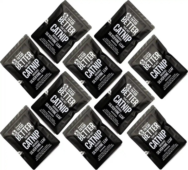 Catnip + Silvervine Safety-Cut Fine Cat Nip + Silver Vine 1.5 Cup (1.8 Oz) | VEGAN Ultra Potent Bulk Rescue Pack - North American - Go Ahead, Create a Monster! Human Food Grade FIEND10