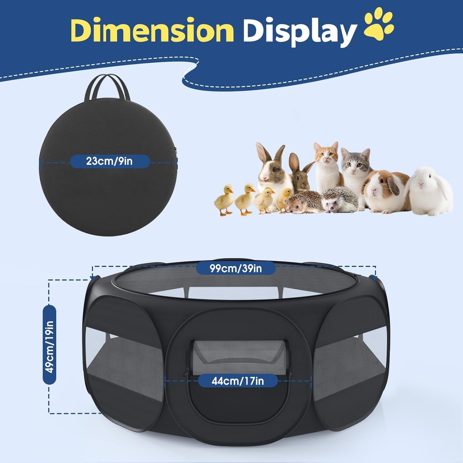 small-animal-playpen-chicken-brooder-box-with-cover-top-black-portable-outdoor-exercise-pet-cage-tent-waterproof-breathable-pet-playpen-indoor-for-chick-ktiien-bunny-hamster-guinea-pig
