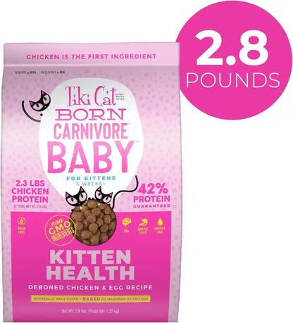 Tiki Cat Born Carnivore Baby, Chicken & Egg, 2.8 Lbs Bag2