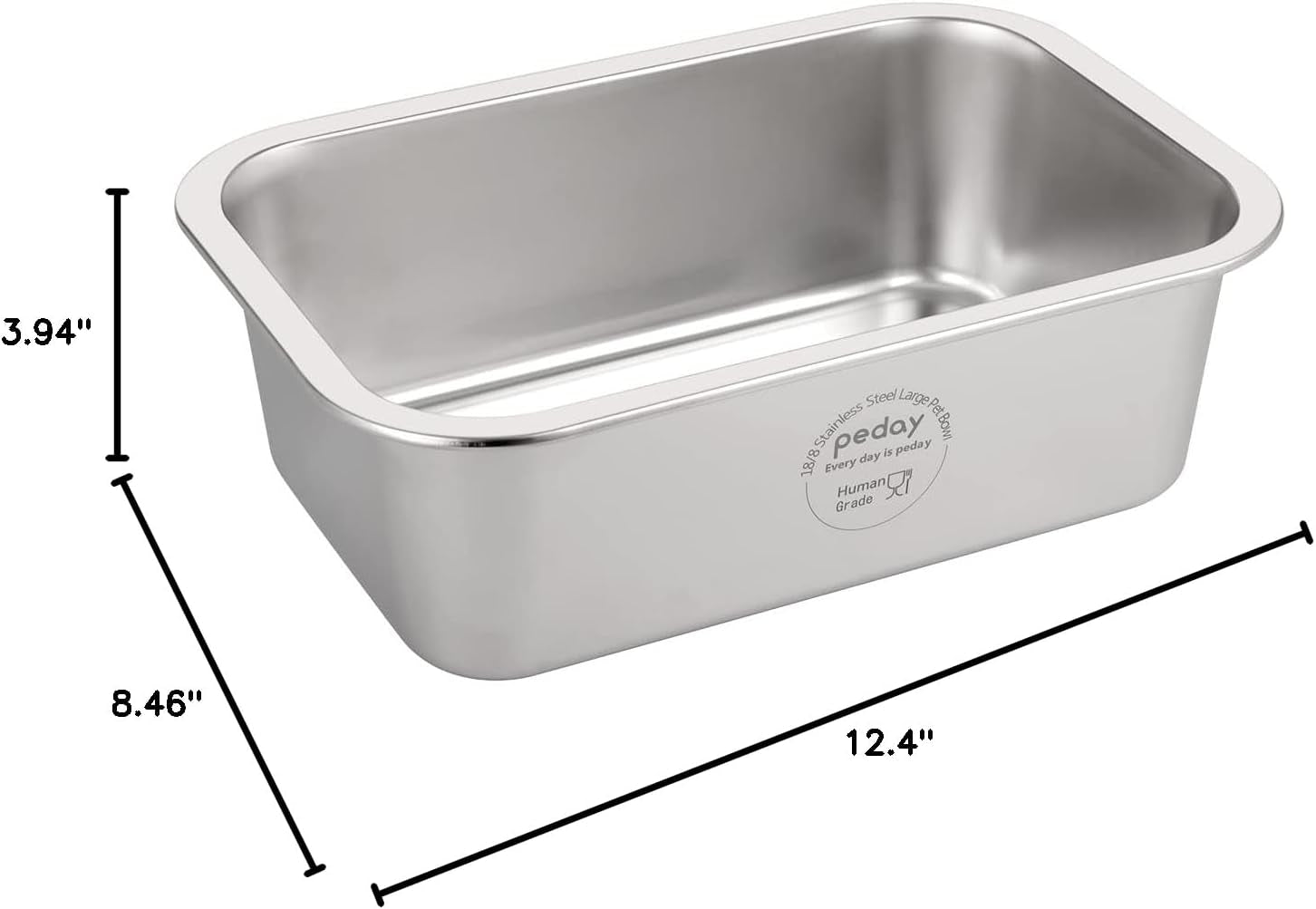 peday-1-2-gallon-large-dog-water-bowl-18-8-human-grade-stainless-steel-silver-classic