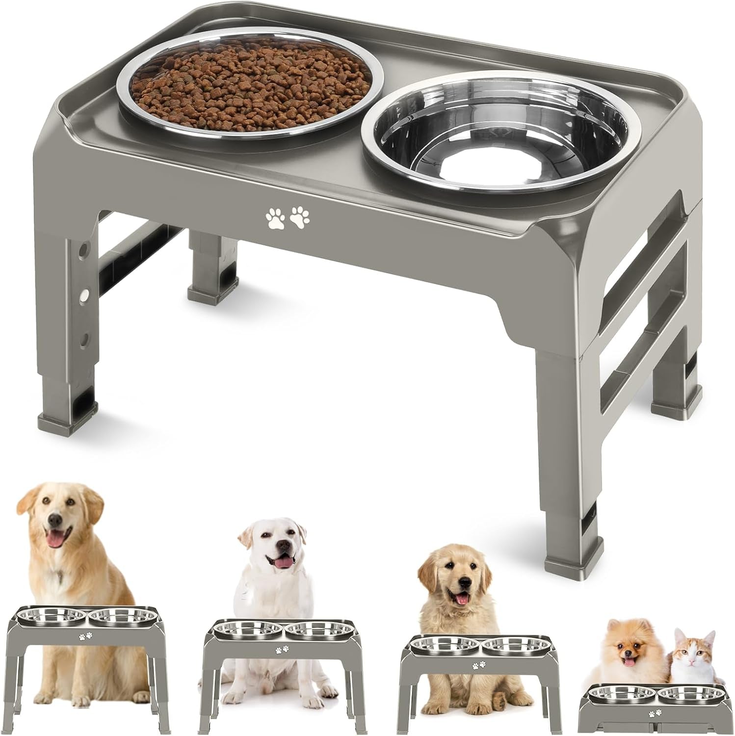 comesoon-elevated-dog-bowls-for-small-medium-dogs-3-height-adjustable-raised-stand-with-2-thick-6-stainless-steel-food-bowls-non-slip-feeder-adjusts-to-2-75-6-7-5-black