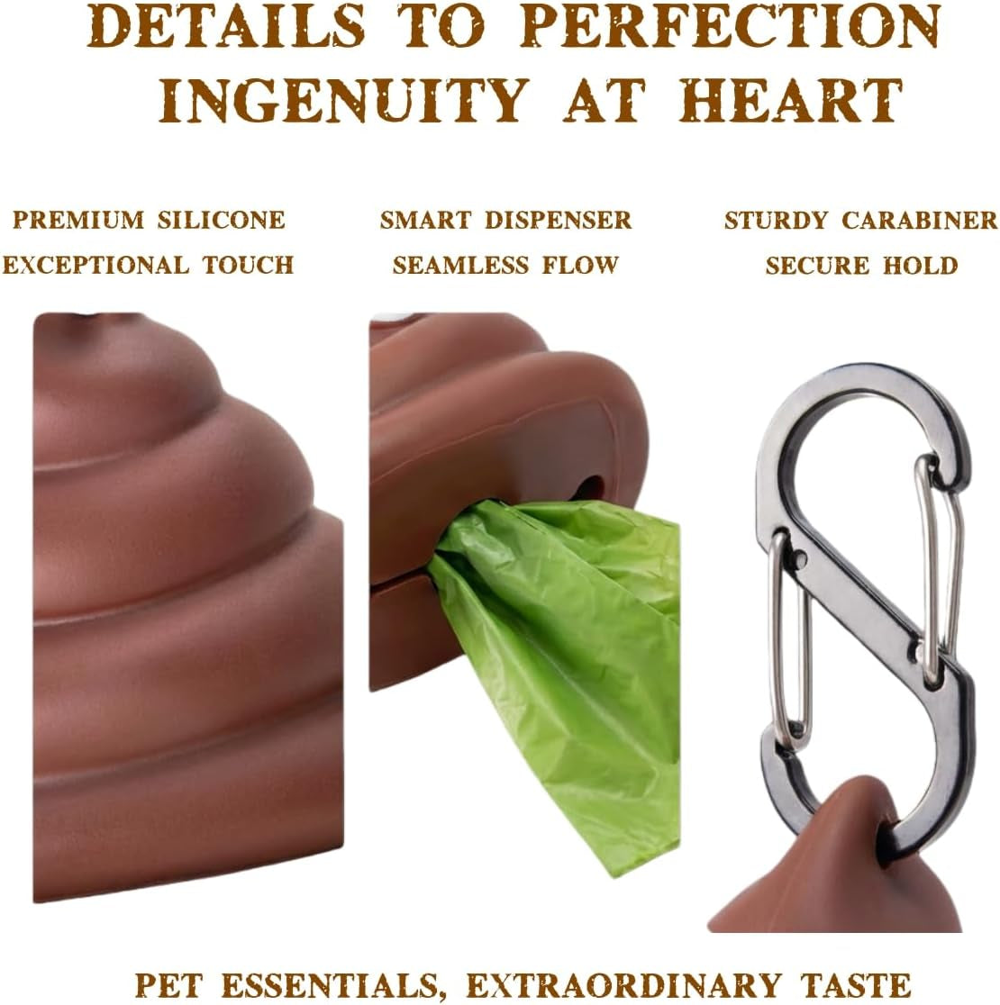dog-poop-bag-dispenser-for-dog-leash-poop-shape-sturdy-holder-cute-and-unique-design-portable-for-dog-walking-comes-with-1-roll-15-waste-bags