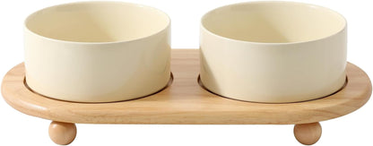 Havniva Cat Bowls Set of Two, 5.1” Ceramic Cat Food and Water Bowls | Cat Food Bowls Whisker Friendly, Non-Slip Base, Food-Grade Ceramic, Wide Opening, Dishwasher Safe, Cat Bowls for Indoor Cats10