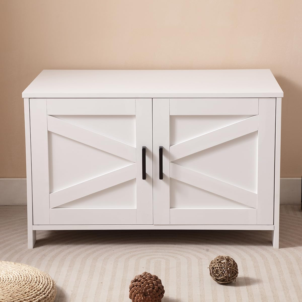 cat-litter-box-enclosure-with-barn-door-wooden-cat-washroom-furniture-litter-box-furniture-hidden-end-side-table-pet-house-multi-functional-double-cabinet-doors-for-bedroom-living-white