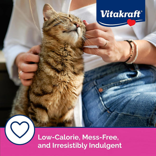 Vitakraft Lick 'N' Lap Real Salmon Squeezeable Liquid Cat Treats, Lickable, Salmon Broth #1 Ingredient, No Artificial Colors, Preservatives or Added Sugar, for Hydration, 0.52 Oz. Tubes, 16 Count4
