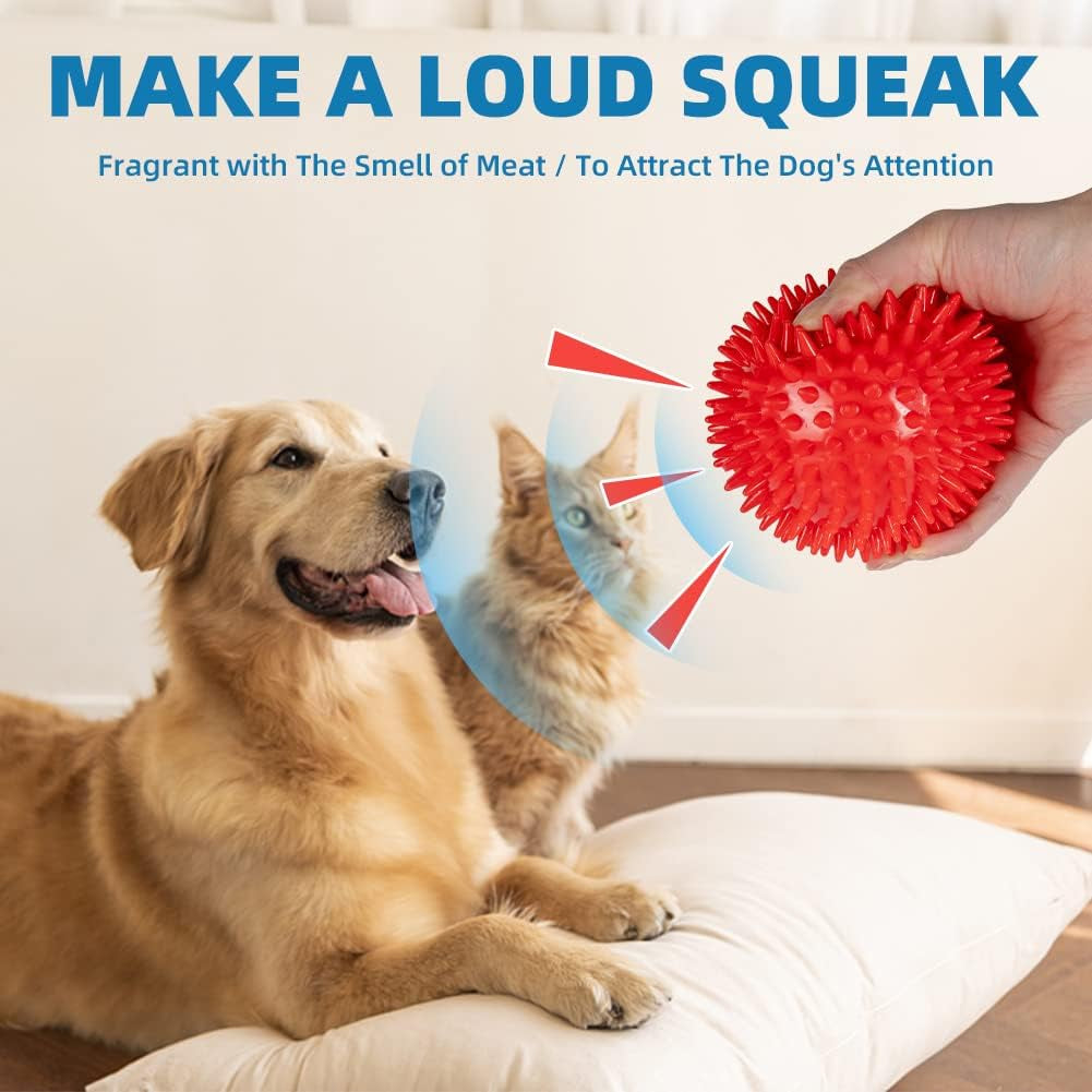 4-5-heavy-duty-squeaky-dog-balls-toys-for-medium-large-dogs-4-pack-indestructible-dog-toys-for-aggressive-chewers-spike-dog-balls-for-clean-teeth-and-training-dog-toys-for-boredom-and-stimulating