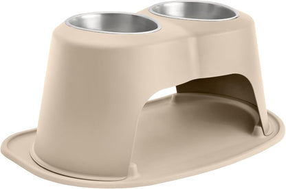Weathertech Double High Pet Feeding System - Elevated Dog/Cat Bowls - 8 Inch High Dark Grey (DHC3208DGDG)26