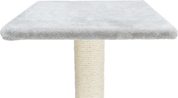 TRIXIE Espejo Cat Scratching Post 27.2 Inch - Cat Scratcher with Soft Fabric Covering Base and Durable Sisal Rope - with Resting Platform - Gray6