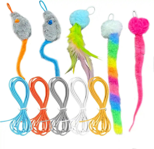 Interactive Cat Toy, Electric Cat Teaser, Door Clip, 2 Motion Modes,Gray | 360° Rotation • Random Jumping • Type-C Rechargeable • Door Clip Design • for Indoor Cats13