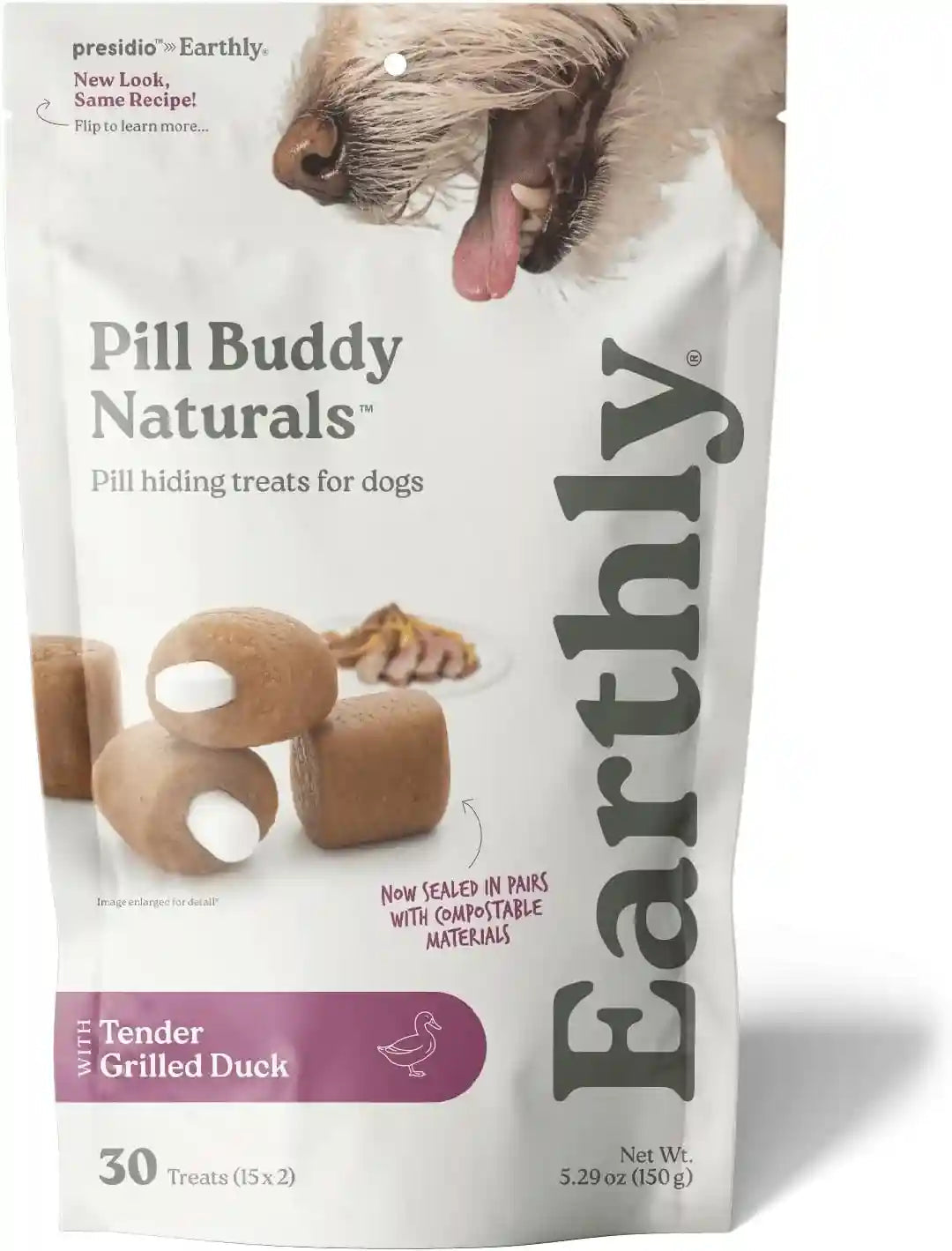 presidio-earthly-pill-buddy-naturals-pb-apple-recipe-pill-hiding-treats-for-dogs-make-a-perfect-pill-concealing-pocket-or-pouch-for-any-size-medication-30-servings