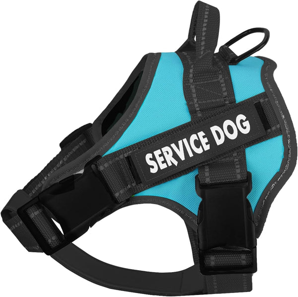Voopet Service Dog Harness, Emotional Support Pet Vest Harness, Reflective Breathable & Adjustable No Pull ESA Harness for Small Medium Large Dogs (With 4 PCS Removeable Tags),Xx Small (Pack of 1)8