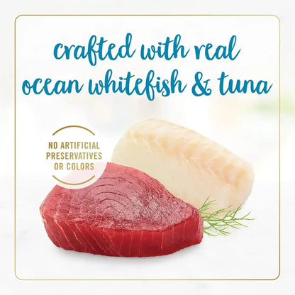 Purina Fancy Feast Grilled Wet Cat Food Ocean Whitefish and Tuna Feast in Wet Cat Food Gravy - (Pack of 24) 3 Oz. Cans5