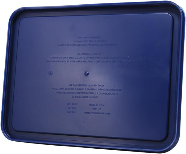 7211-PC (6-Cup) Blue Food Storage Lid (2-Pack) - Made in USA | Bpa-Free Plastic | Rectangle Shape | Designed for 7211 Glass Dish | Dishwasher Safe | Resists Stains and Odors4