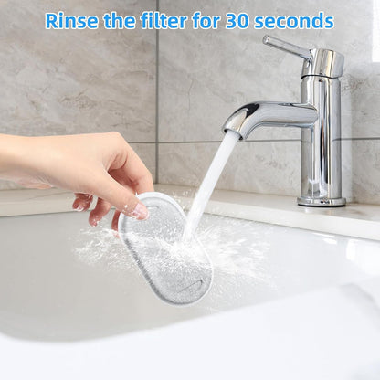 40 Pack Cat Water Fountain Filters-Cat Fountain Replacement Filters for Stainless Steel 108/3.2L& 67Oz/2L Adjustable Water Flow Pet Water Fountain(20 Pack Pet Water Filter Refills+20 Pack Sponges)5