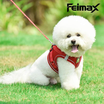 Feimax Dog Harness and Leash Set, No Pull Breathable Soft Mesh Puppy Vest Harness Reflective Adjustable Pet Harnesses for Small Medium Dogs and Cats - Outdoor Easy Control for Walking4