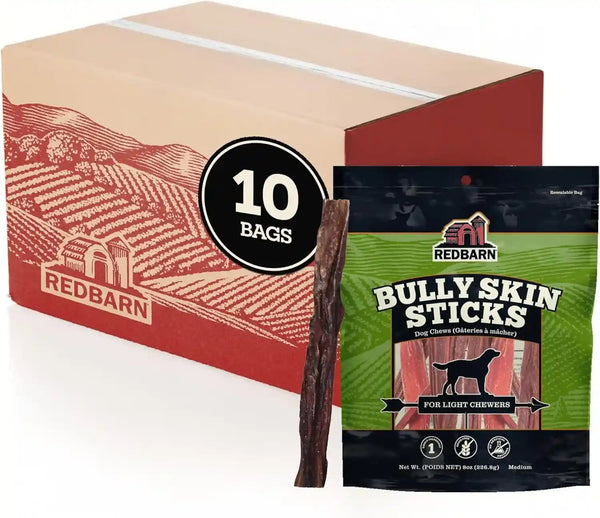Redbarn Premium Bully Sticks for Dogs - 7 Inch, 6 Count - Long Lasting, Rawhide-Free, Slow Roasted, Low Odor & Highly Digestible, Single Ingredient Chews & All-Natural Dental Treats for Chewers18