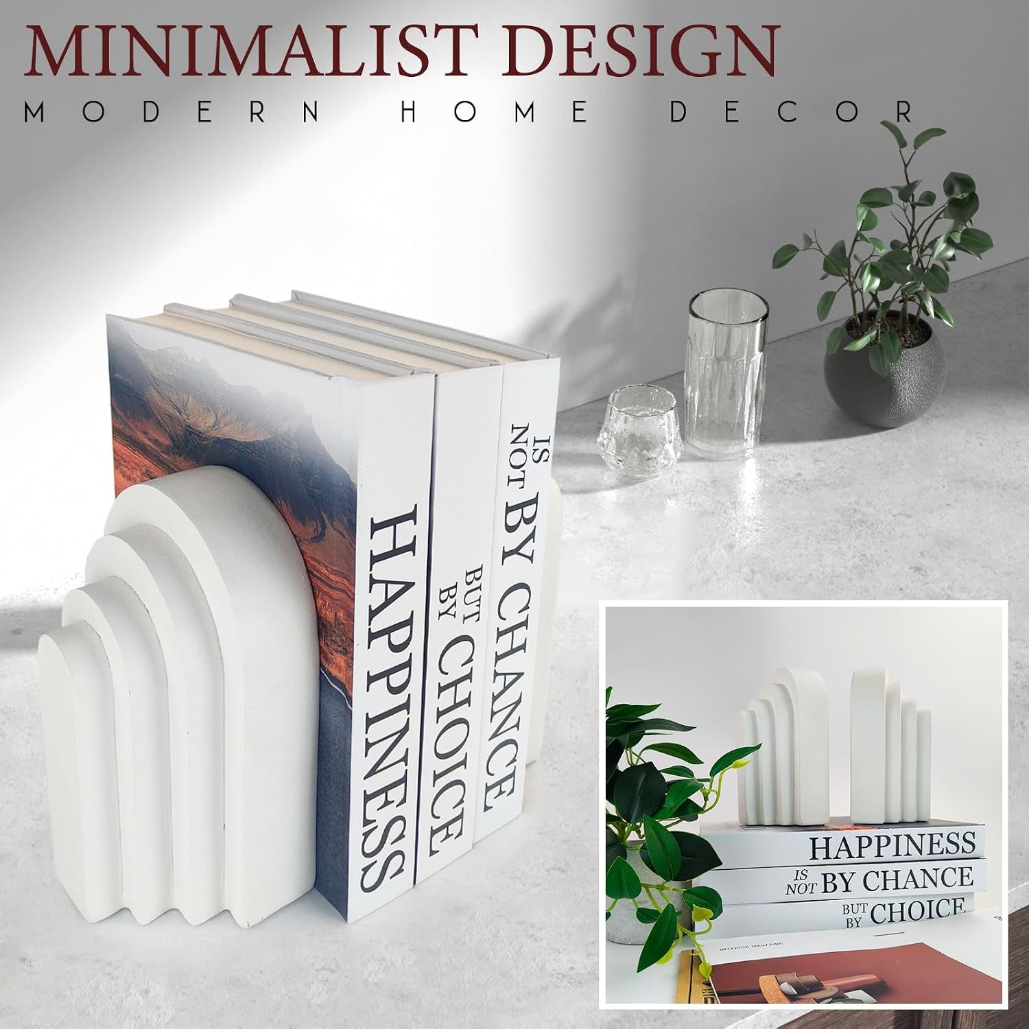book-ends-for-heavy-books-resin-decorative-bookends-heavy-duty-book-end-for-shelves-book-stopper-for-shelves-modern-home-decor-aesthetic-book-ends-layered-arch-design-set-of-2cream-white
