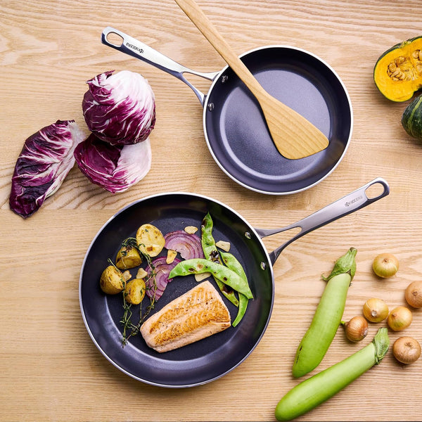 Ceramic Nonstick Cookware – Ptfe/Pfoa-Free Nonstick Frypan |  Ceramic Nonstick Cookware: Healthy, Ptfe/Pfoa-Free Set with Even-Heating Aluminum Body for All Stovetops & Oven-Safe4