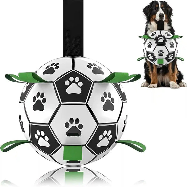 Dog Soccer Ball, Interactive Toys for Tug of War, Puppy Birthday Gifts, Tug Toy, Water Toy, World Cup Durable Balls for Small & Medium Size (6 Inch)11