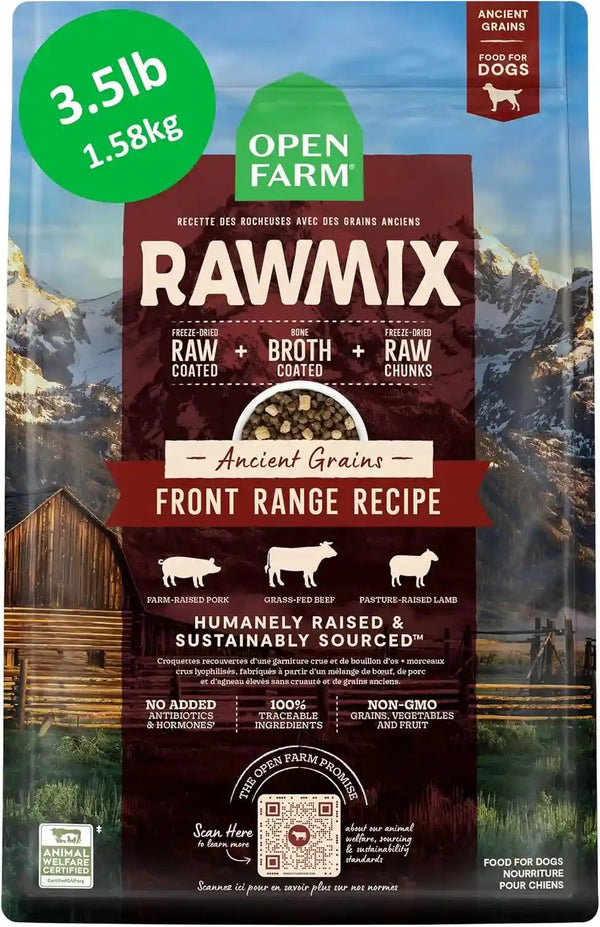 Open Farm Rawmix Ancient Grains Dry Dog Food, Wild Ocean Kibble, 20Lb Bag | Wild-Caught Whitefish, Salmon and Rockfish, Freeze Dried Raw Chunks, 100% Traceable Ingredients, Non-Gmo Fruits & Veggies.9