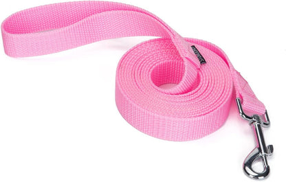 Strong Durable Nylon 10Ft Long Dog Training Leash, Traction Rope, 1 Inch Wide, for Small and Medium Dog (Black, 10 Feet)34
