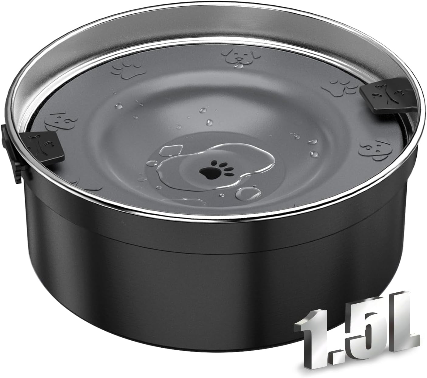 dog-water-bowl-no-spill-1-5l-50oz-stainless-steel-slow-water-bowl-for-dogs-spill-proof-dog-bowl-with-anti-splash-non-slip-slow-drinking-water-bowl-dispenser-for-messy-drinkers-silver