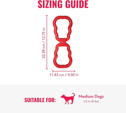KONG Tug Toy - Dog Supplies for Tug of War - Natural Rubber Dog Toy for Outdoor & Indoor Playtime - for Medium/Large Dogs4