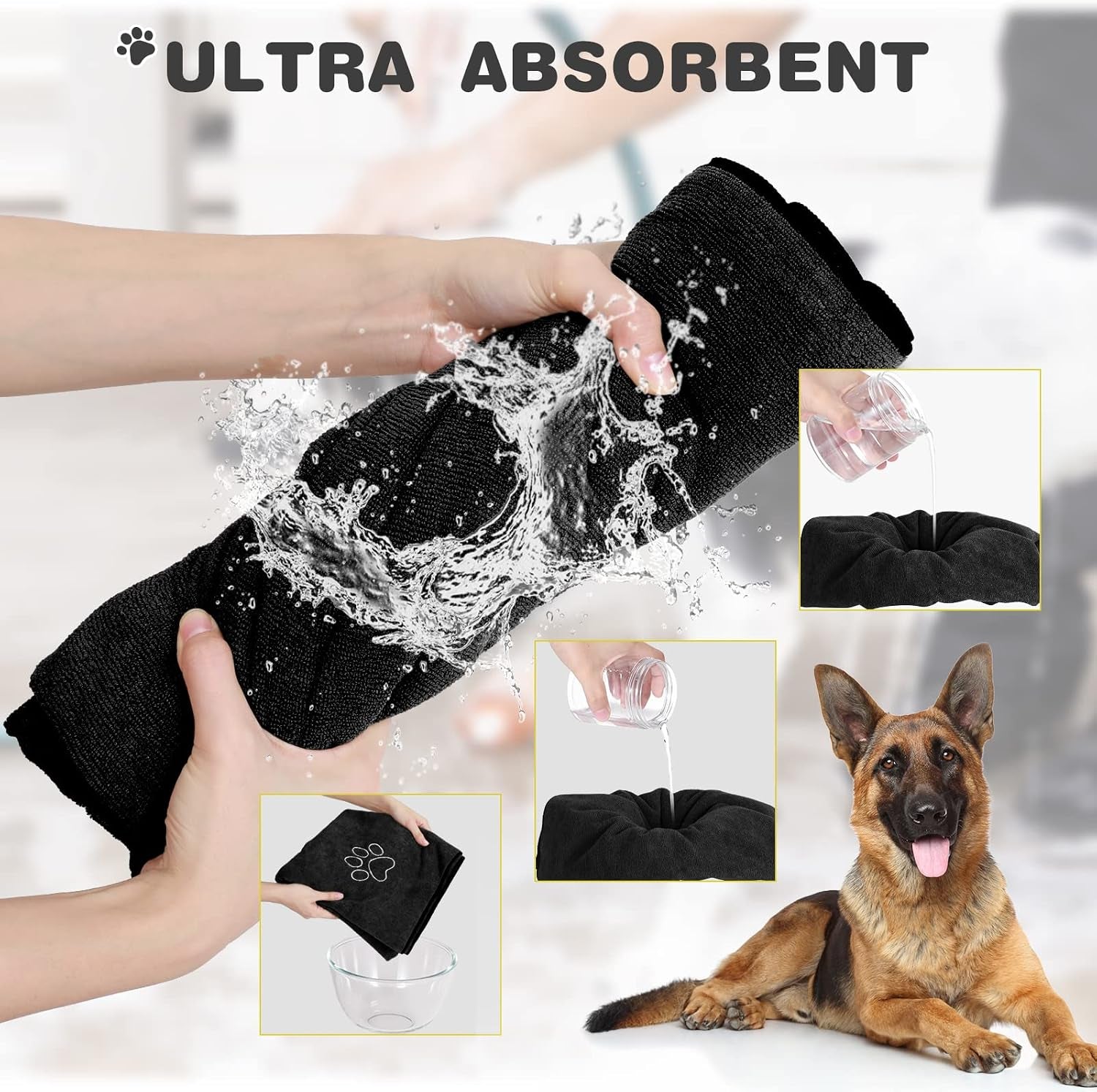 chumia-4-pack-dog-towels-for-drying-large-microfiber-grooming-tools-absorbent-soft-bath-supplies-with-embroidered-paw-for-small-medium-pet-products16-x-32-inch-black
