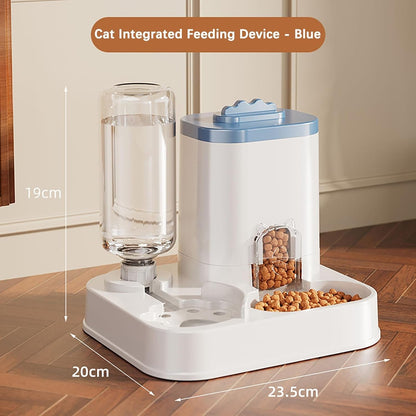 Cat Food Dispenser Dog Cat Feeder Automatic Integrated Food Basin 1-10L Large Capacity Feeding & Watering Supplies Automatic Pet Feeder for Small Medium Dogs Puppy Kitten Cats Food Bowl3