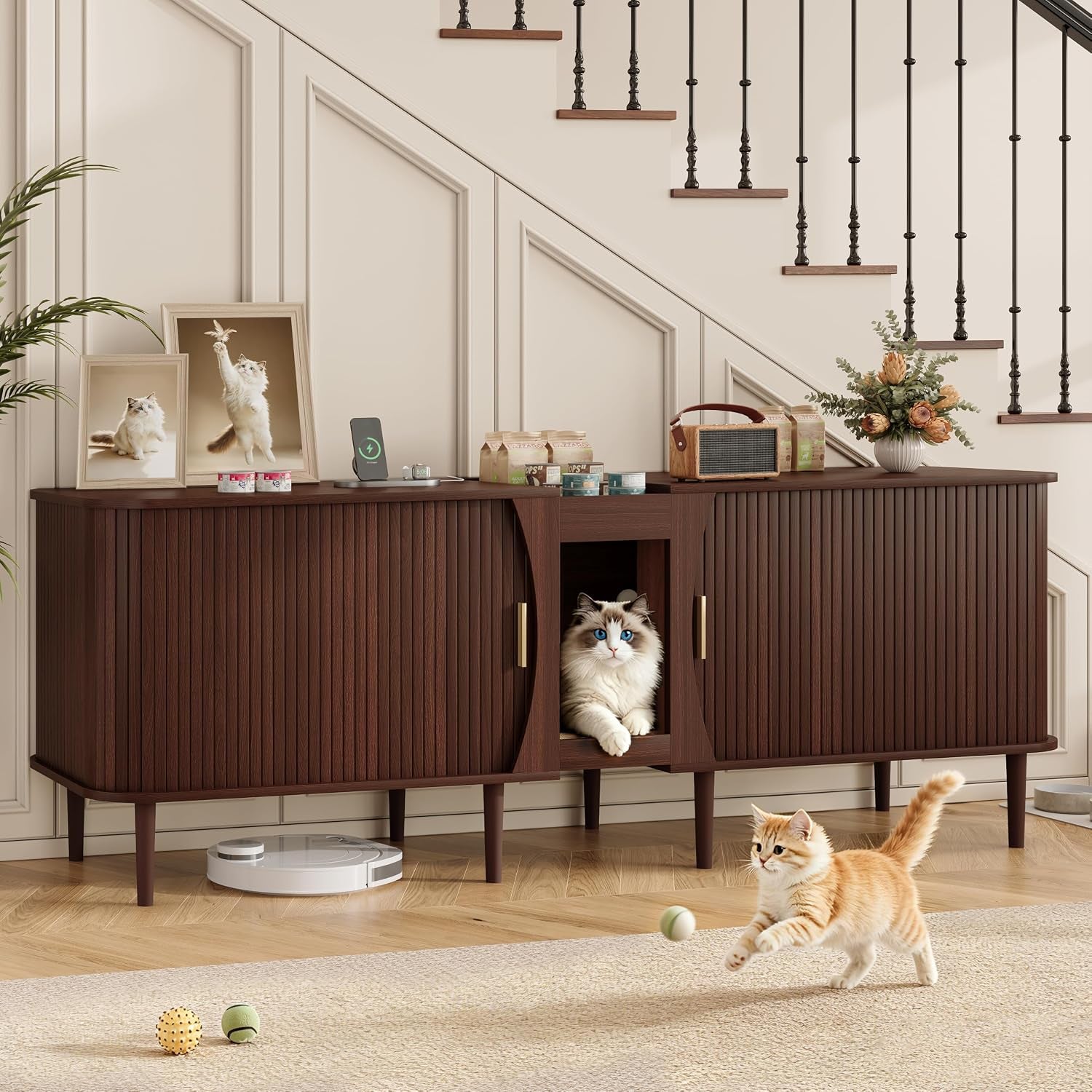 71-double-cat-litter-box-enclosure-furniture-for-2-cats-fluted-large-litter-box-hidden-furniture-with-sliding-door-and-scratching-pad-indoor-pet-house-modern-cabinet-tv-stand-for-living-room
