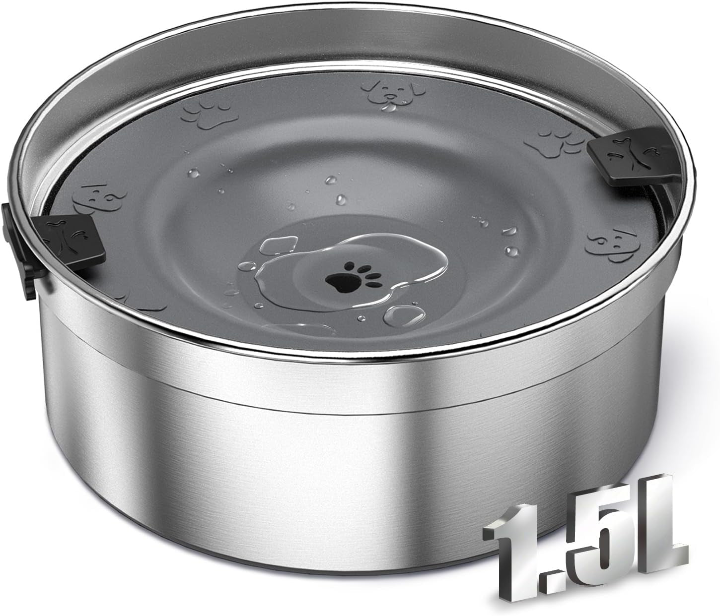 dog-water-bowl-no-spill-1-5l-50oz-stainless-steel-slow-water-bowl-for-dogs-spill-proof-dog-bowl-with-anti-splash-non-slip-slow-drinking-water-bowl-dispenser-for-messy-drinkers-silver
