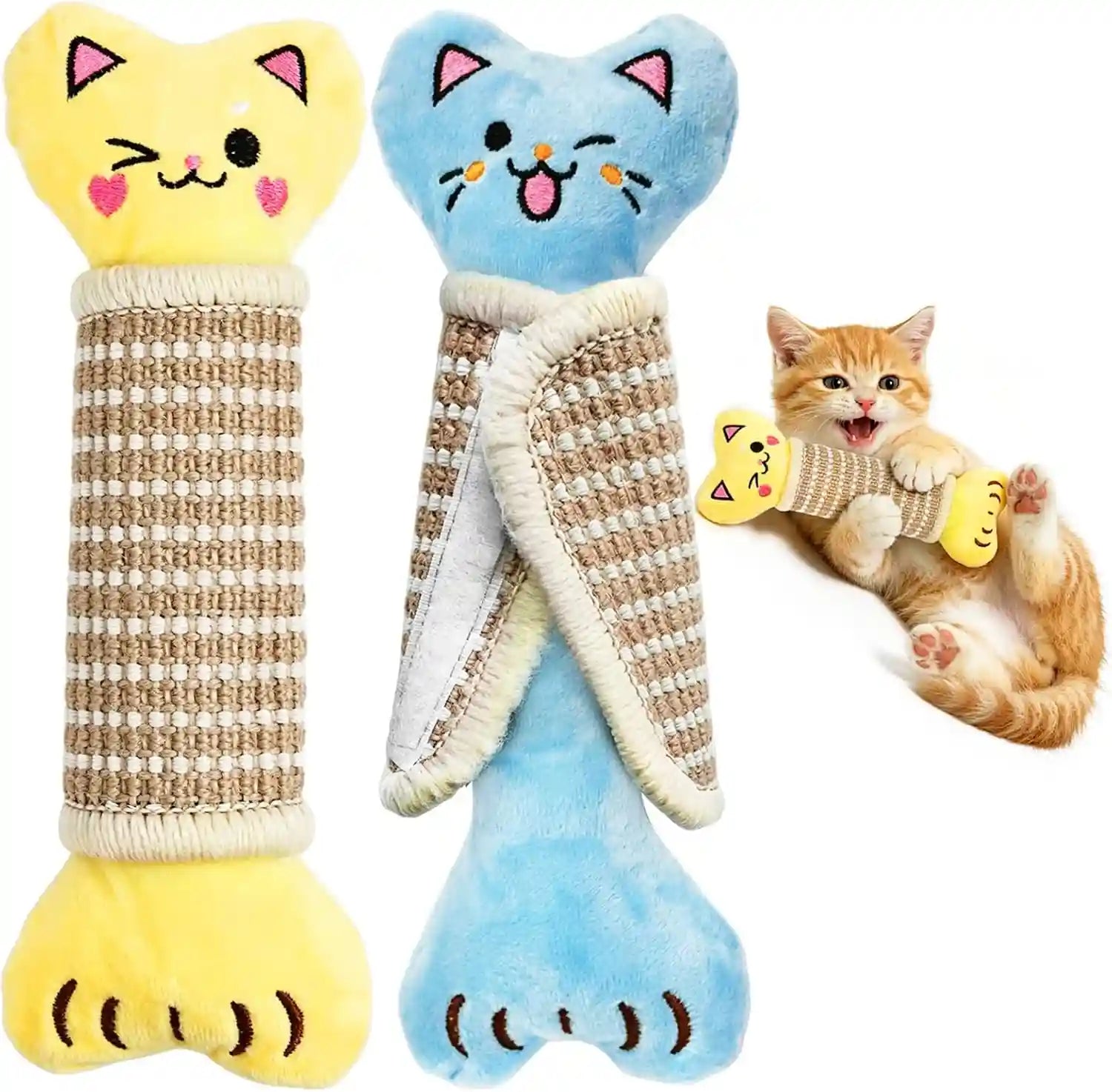 ennokey-catnip-cat-toys-pillows-for-indoor-kitten-kicker-chew-9-45-inches-crinkle-sound-durable-soft-sisal-material-safe-teeth-cleaning-interactive-fun