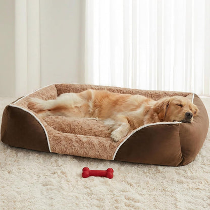 RRPETHOME XL Dog Beds Exra Large Sized Dog for Comfy Sleeping, Washable Rectangle Dog Bed for Large Dogs,Orthopedic Pet Sofa Bed, Dog Couch Bed with Anti-Slip Bottom9