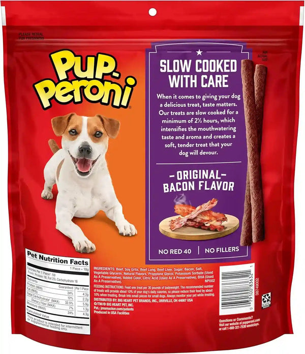 Pup-Peroni Dog Treats, Original Bacon Flavor, 22.5 Ounce, Made with Real Bacon9