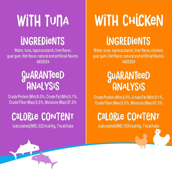 Purina Friskies Lil' Lickables with Chicken or Tuna Variety Pack Lickable Cat Treats - 5 Oz. (Pack of 10)5