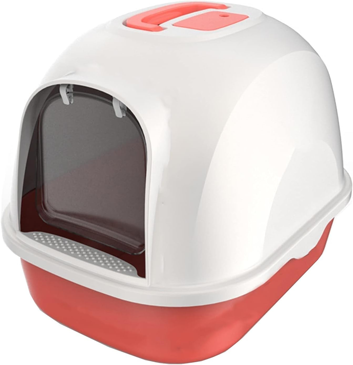 dog-potty-training-toilet-fully-enclosed-hooded-litter-pan-with-front-entry-odor-close-door-cat-litter-box-scoop-suppliea
