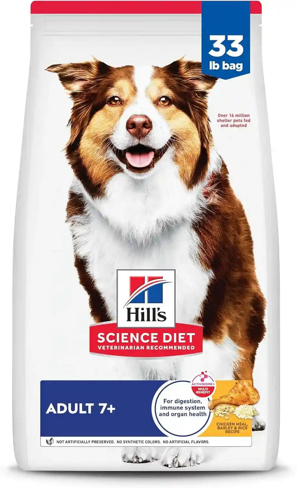 Hill'S Science Diet Adult 7+ Dry Dog Food | #1 Veterinarian Recommended, Chicken Meal, Barley, & Rice, 33 Lb. Bag1