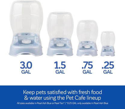 Petmate Pet Cafe Cat and Dog Gravity Water Dispenser - Water Bowl for Cats and Dogs, USA Made, 0.75 GAL, Pearl Gray6
